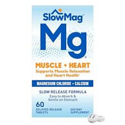 SlowMag Muscle + Heart Magnesium Chloride with Calcium Supplement to Support ...