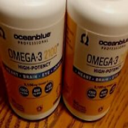 2 Bottle of Ocean Blue Omega3 2100 Supplement Fish Oil 2X 60ct=120 gels Exp2025