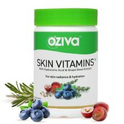 OZiva Skin Vitamins Hyaluronic Acid Grape Seed Extract for Radiant Skin Hydratio
