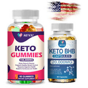 Keto Diet Pills 20,000mg / Keto Gummies 3500mg ACV Weight Loss Fat burner,Detox