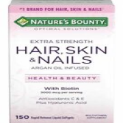 Nature's Bounty HAIR SKIN and NAILS 250 Softgels Multivitamin 5000 mcg Biotin