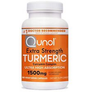 Qunol Turmeric Curcumin Supplement, Turmeric 1500mg With  180 Count (Pack of 1)