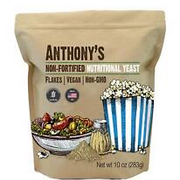 Anthony's Premium Nutritional Yeast Flakes 10 oz Non Fortified Batch Tested G...