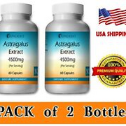 Astragalus Capsules 4500mg Pack Of 2 Strengthening Your Body's Defense System