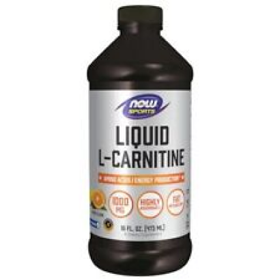 NOW Sports Nutrition L-Carnitine Liquid 1000 mg Highly Absorbable Citrus 16-O...