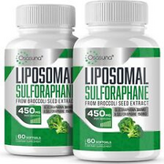 Osasuna Liposomal Sulforaphane 450MG, Glucoraphanin w/Myrosinase, 120 Softgels