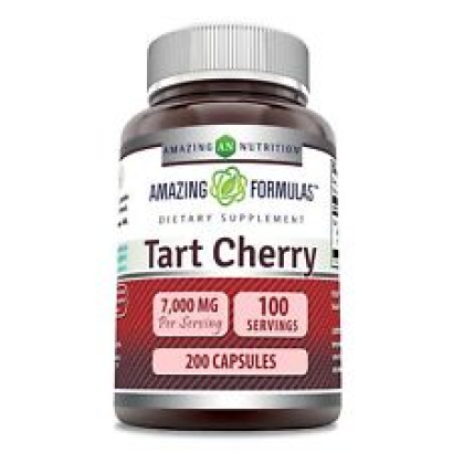 Amazing Formulas Tart Cherry Extract 7000mg Per Serving Capsules Supplement |...