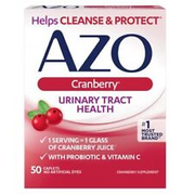 AZO Cranberry Urinary Tract Health Supplement 1 Serving = 1 Glass of Cranberr...