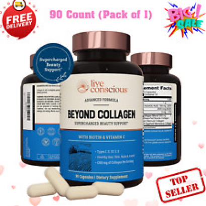 Collagen Multi Collagen W/ Biotin & Vitamin C for Hair, Skin, Nails 90 Capsules