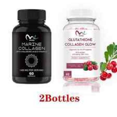 MARINE Collagen Supplement and Glutathione Gummies ， Healthy Skin