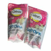 CALTRATE VANILLA Creme Calcium +D Chews 60 ct 2PK New
