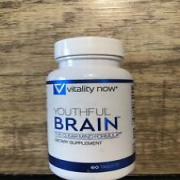 Vitality Now Youthful Brain Memory Health Supplement Tablets - 60 Count SEALED