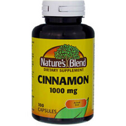 3 Pack Nature's Blend Cinnamon Capsules, 1000 mg, 100 Ct