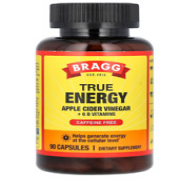 Bragg Apple Cider Vinegar True Energy 90 Capsules 6 B Vitamins – Caffeine Free