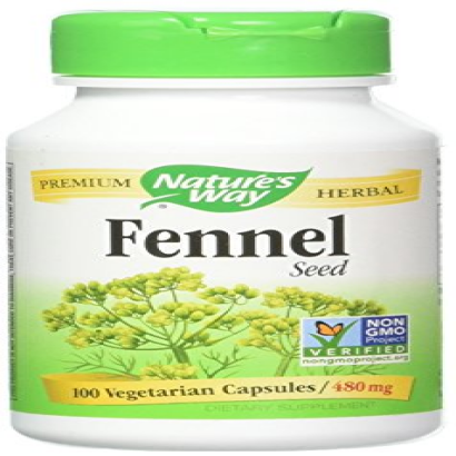 Natures Way Fennel Seed 480 mg 100 caps (Pack of 4)
