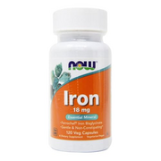 Now Foods Iron Ferrochel(r), 120 Vcaps 18 mg(Pack of 2)