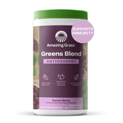 Amazing Grass Greens Superfood Antioxidant: Greens Powder with Organic Spirulina, Beet Root Powder, Elderberry & Probiotics, Sweet Berry, 60 Servings (Packaging May Vary)