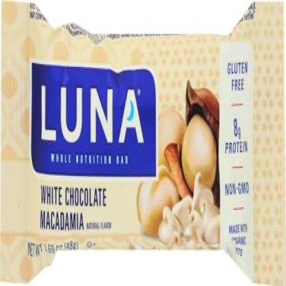 Clif Bar Luna Bar - Organic White Chocolate Macadamia Nut - Case of 15 - 1.69 oz