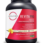 OPTIMUM EFX RevitaPRO, Premium Performance Protein, 100% Micro-Filtered Whey Protein Isolate, Naturally Sweetened, No Soy, Zero Added Sugar, Zero Artificial Ingredients -2 Pound (Vanilla Bean)
