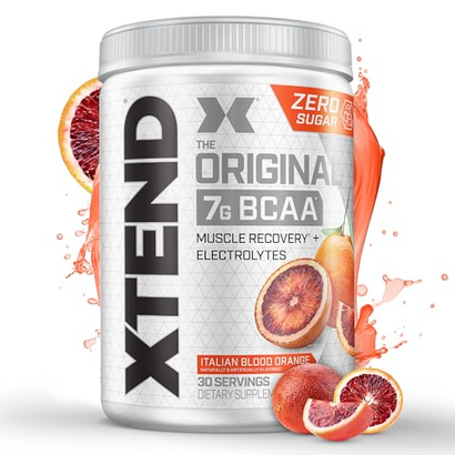 XTEND Original BCAA Powder Italian Blood Orange | Sugar Free Post Workout Muscle Recovery Drink with Amino Acids | 7g BCAAs for Men & Women | 30 Servings