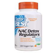Doctor's Best Nac Detox Regulators with seleno excell, Non-GMO, Vegetarian, Gluten&Soy Free, 180 Veggie Caps, 180Count