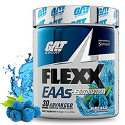 GAT SPORT Flexx EAAs + Hydration, Advanced Essential Amino Acids, 30 Servings (Blue Razz)