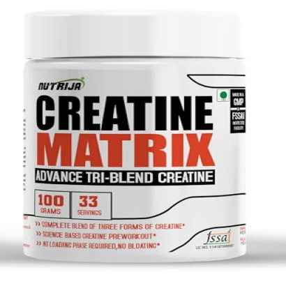 NutriJa CREATINE Matrix™ - Complete Blend of Creatine HCL, Creatine Nitrate & Magnesium Chelate - 100 Grams (Pineapple)