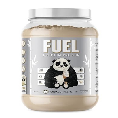 Underground Bio Labs Panda Fuel Premium Protein Non-GMO Whey,Hydrolyzed Collagen,Casein,Probiotics,Digestive Enzymes, Keto Friendly,Time Release, 25 Servings (Vanilla Ice Cream)