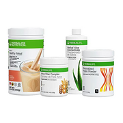 Herbalife Formula 1 Healthy Nutritional Shake Mix (Strawberry Cheesecake 750g) and Active Fiber Complex 210g Combo with Herbal Aloe Concentrate Pint 473ml-PERSONALIZED Protein Powder 360g