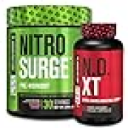 Jacked Factory Nitrosurge Pre-Workout in Cotton Candy & N.O. XT Nitric Oxide Booster for Men & Women