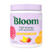 Bloom Nutrition High Energy Pre Workout with Beta Alanine, Ginseng and L Tyrosine for Amino Energy, Natural Caffeine Powder from Green Tea Extract, Keto, Sugar Free Drink Mix, Strawberry Mango