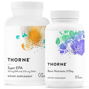 THORNE Basic Nutrients 2/Day & Omega-3 Fatty Acids Enhanced Wellness Combo - Foundational Support - 30 Servings