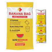 Banana Bag - Pharmacist Hydration Recovery Formula - Electrolyte & Vitamin Powder Packet Drink Mix - Salted Watermelon 60-Pack