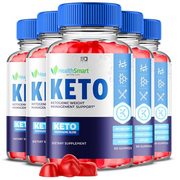 (5 Pack) Health Smart Keto Gummies, Health Smart Keto ACV Gummies Advanced Formula 1000MG, HealthSmart Better Life Keto Supplement Apple Cider Vinegar Folate Vitamin B12 B6 Beet Root (300 Gummies)
