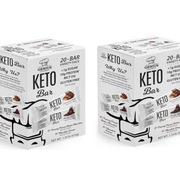 Genius Gourmet Gluten Free Keto Protein Bar, Chocolate Keto Bars, Premium MCTs, Low Carb, Low Sugar Variety Pack, 20 Count (Pack of 2) TOTAL 40 PROTEIN BARS