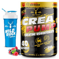 Creatine Monohydrate, Strength, Reduce Fatigue, 100% Pure Creatine, Lean Muscle Building, Supports Muscle Growth, Athletic Performance, Recovery | Free Shaker [Wild Berries, 260g]