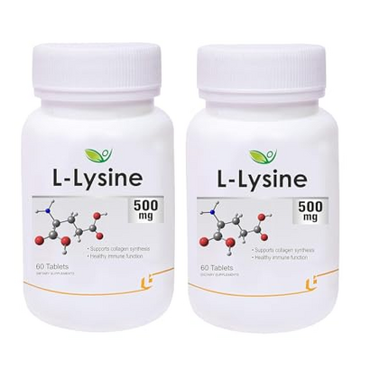 Pub L-Lysine 500mg | 60 Tablets | Pack of 2