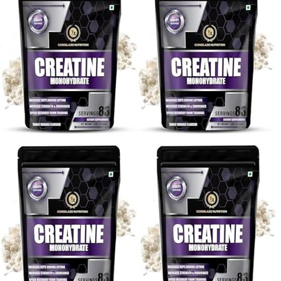 Nutrition Best Effective Creatine Weight 1kg Tangy Orange Flavored Pack of 4