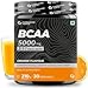 EM Men & Women 7g Serving with Ideal 2:1:1 Ratio | BCAA Powder for Muscle Growth & Muscle Recovery - Orange Flavour - 210g