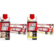 Labrada Lean Body Ready-to-Drink 40g Protein Shake Bundle, Chocolate & Banana Flavors, Whey Blend, 0 Sugar, Gluten Free, Pack of 12