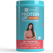 RAMA ProteinUp Women with Soy, Whey Protein, Collagen, Vitamin C, E & Biotin for Strength and Beauty from Within (Chocolate, 400 g / 0.88 lb)
