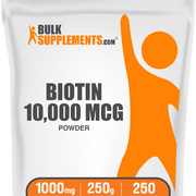 Biotin 10000mcg Powder 250 Grams (8.8 oz)