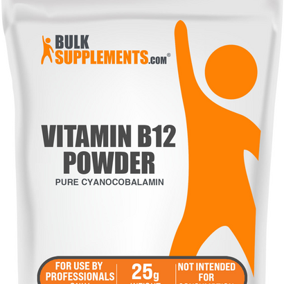 Vitamin B12 (Pure Cyanocobalamin) Powder 25 Grams (0.9 oz)