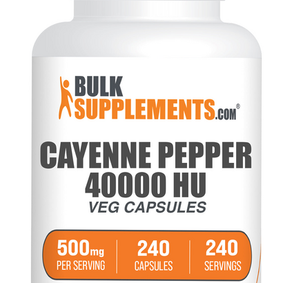 Cayenne Pepper 40000HU Capsules 240 Veg Capsules
