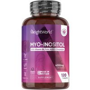 Inositol Tablets  4000mg 120 Tablets (1-month Supply)  WeightWorld UK