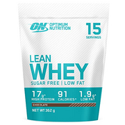 Optimum Nutrition Lean Whey Protein Powder, Low Fat, Sugar Free Diet Protein Powder with Vitamins and Minerals for Muscle Gain and Recovery, Chocolate flavour, 15 Servings, 362 g