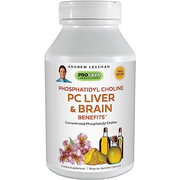Andrew Lessman PC Liver & Brain Benefits 180 Softgels - Phosphatidyl Choline, Most Important Building Block for Healthy Liver and Brain Structure and Function. No Additives. Easy to Swallow Softgels