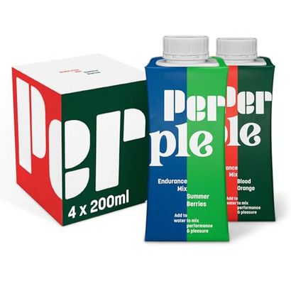Perple Endurance Mix - Variety Pack | Replaces Gels & Powders | Nutrient Rich Carbs, Electrolytes & BCAA | Natural Energy + Hydration | Gluten Free, Vegan | 2X Refreshing Fruit Flavours | 16 Servings