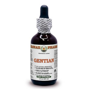 Hawaii Pharm Europe Gentian Liquid Extract, Dried Root Organic Gentian (Gentiana Lutea) Alcohol-Free Glycerite 60 ml